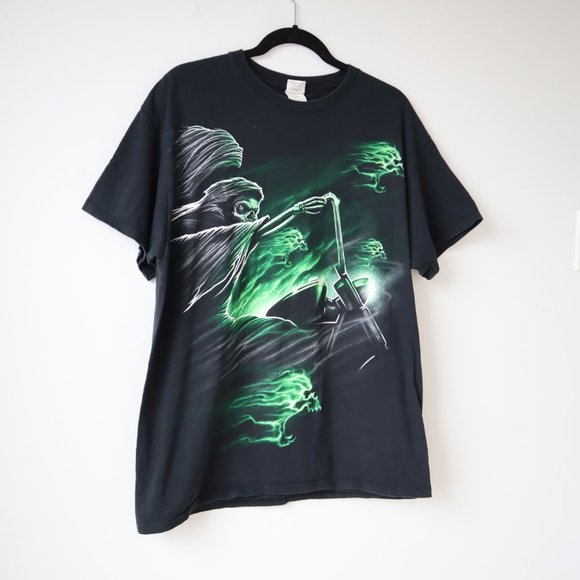 Grim Reaper Death Metal Art T Shirt, Size Large - Picture 3 of 12
